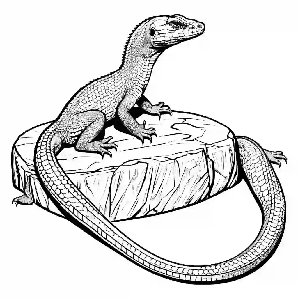 Nile Monitor coloring pages